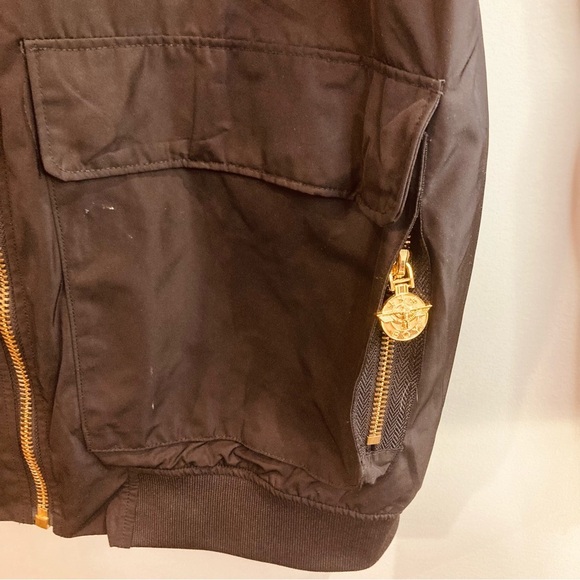 BOY LONDON KOREA Sz XL Rare Black and Gold Eagle Feathers Embroidered Jacket - Picture 5 of 16